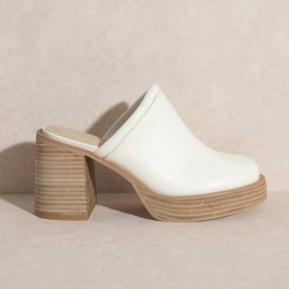 OASIS SOCIETY The Ava Clogs Platform Mule Womens Size 7.5